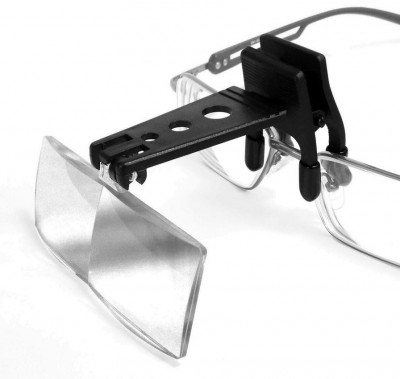 Loupes à clipser sur les lunettes